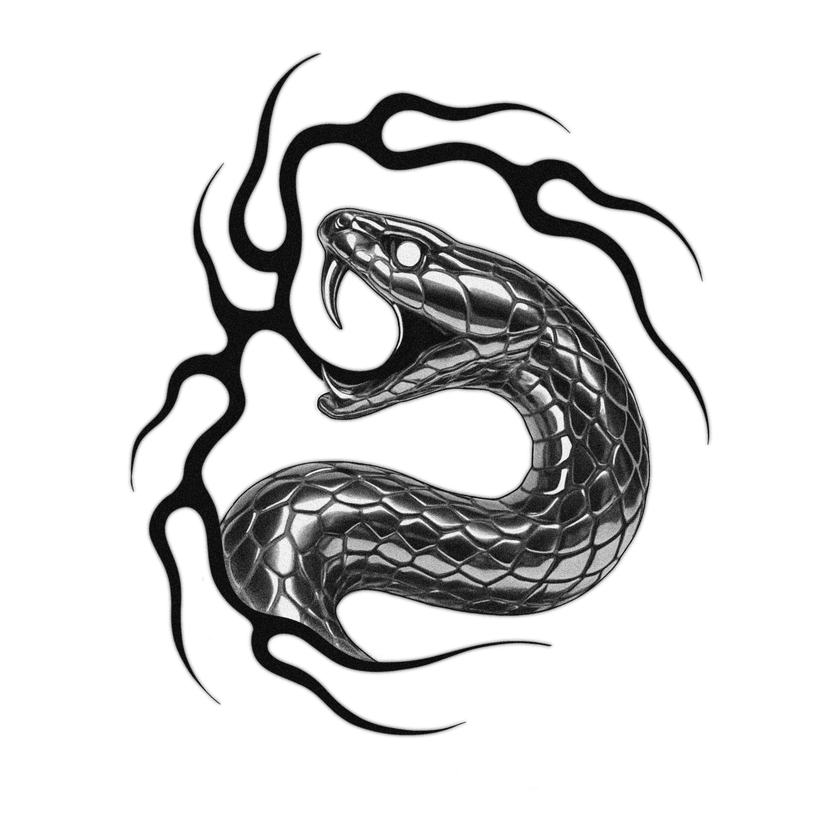 Serpiente en llamas