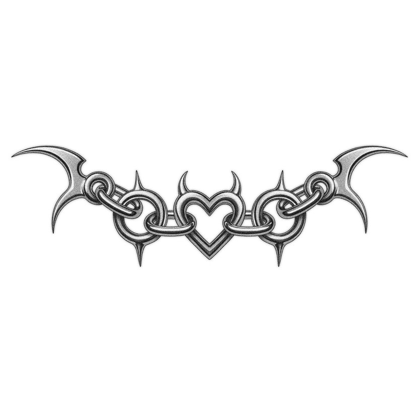 Cadena de corazón